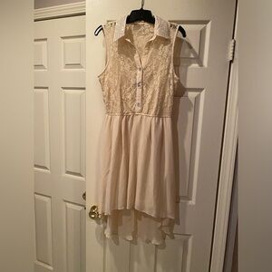 Sleeveless Hi-Lo summer dress